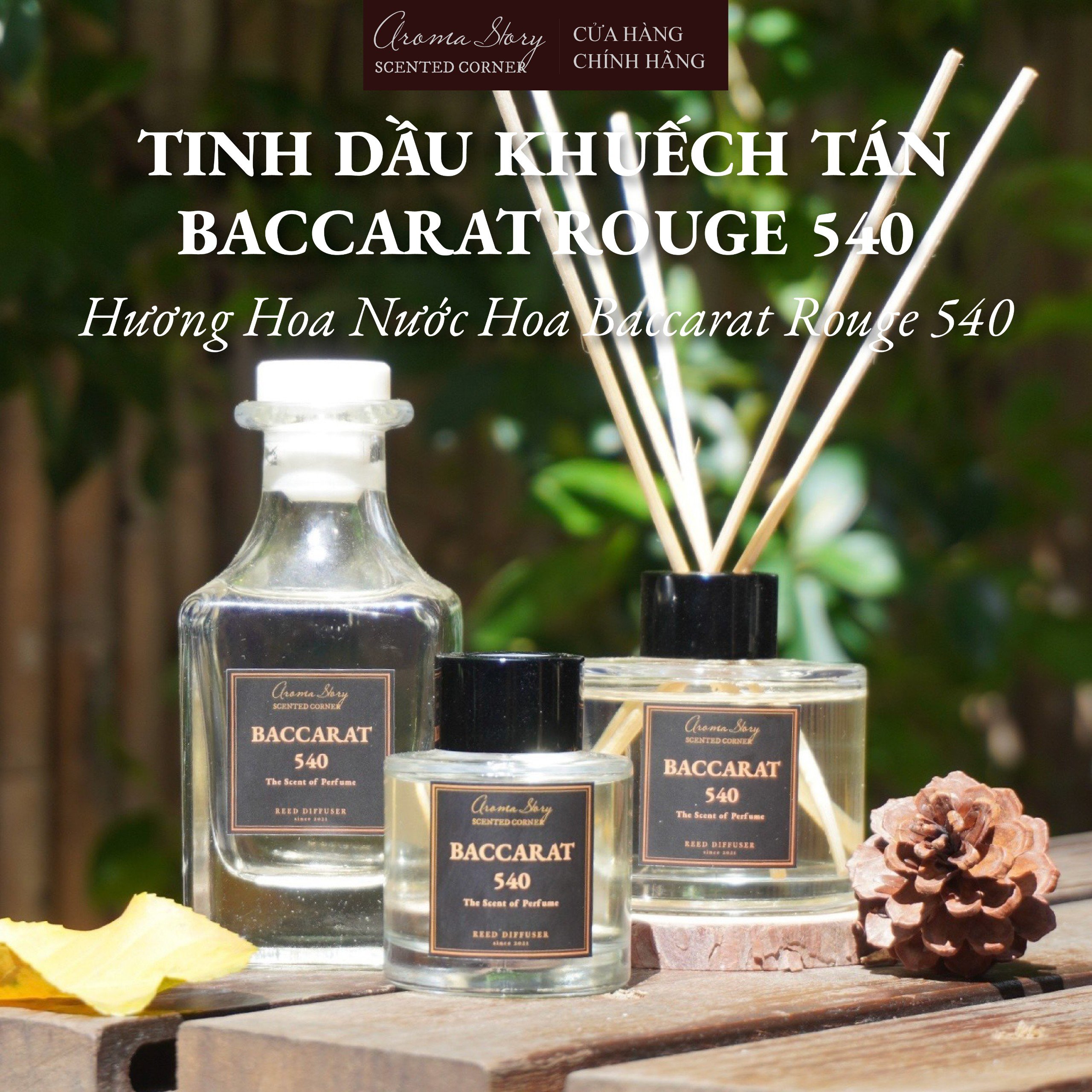 Tinh Dầu Khuếch Tán Baccarat Rouge 540 Aroma Story Size 50ml/100ml/150ml