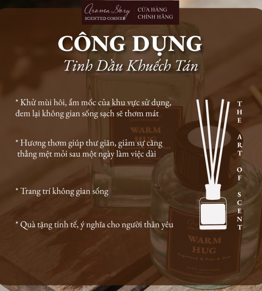 Tinh Dầu Khuếch Tán Warm Hug Aroma Story Size 50ml/100ml/150ml