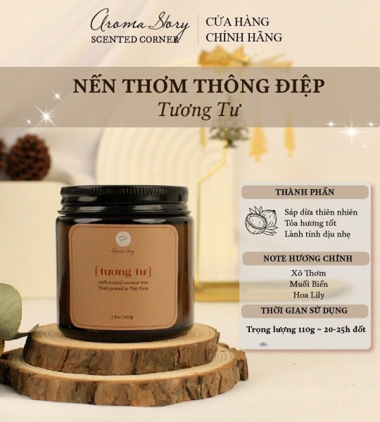 [6 Hương] BST Nến Thơm Thông Điệp Cảm Xúc Nhiều Hương Thơm Aroma Story 100g